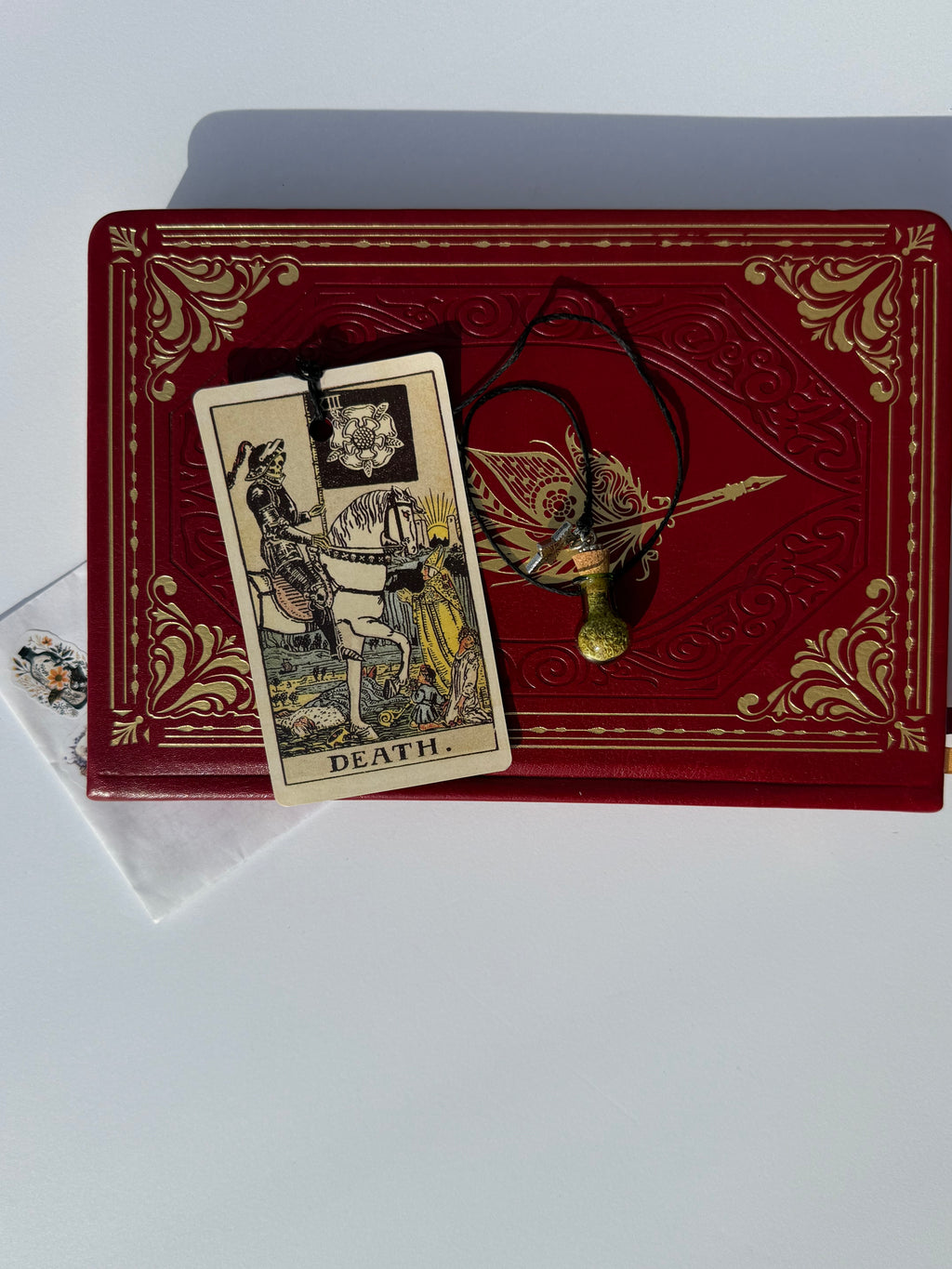 Handmade Tarot Card Bookmark | with handwritten tarot reading