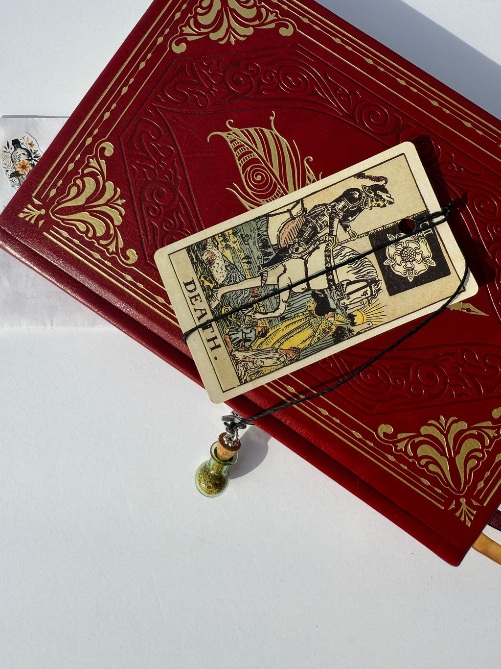Handmade Tarot Card Bookmark | with handwritten tarot reading