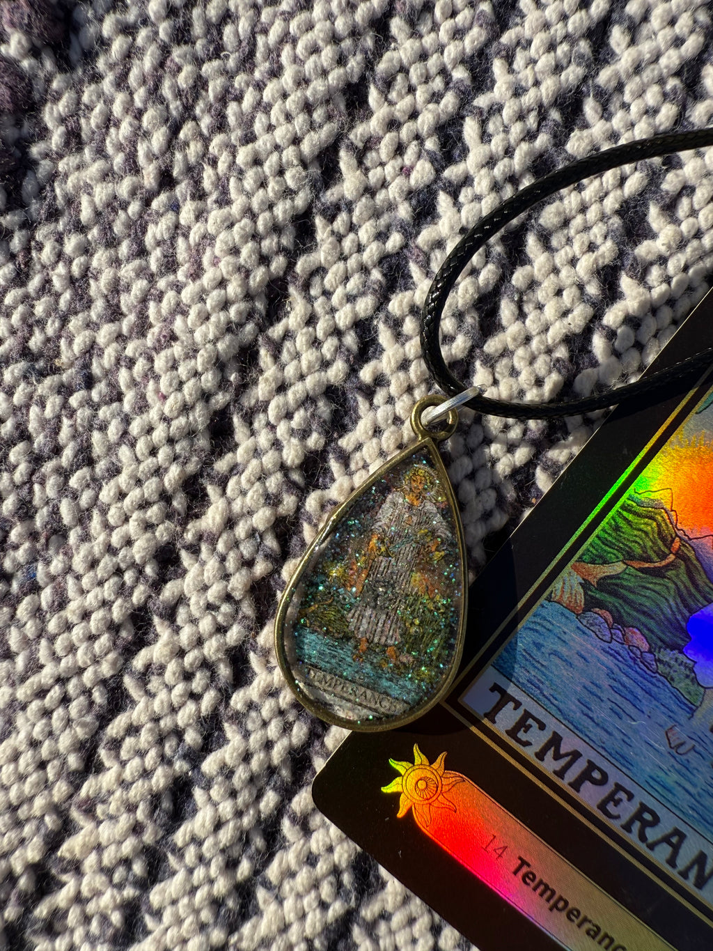 Temperance | Handmade Tarot Necklace